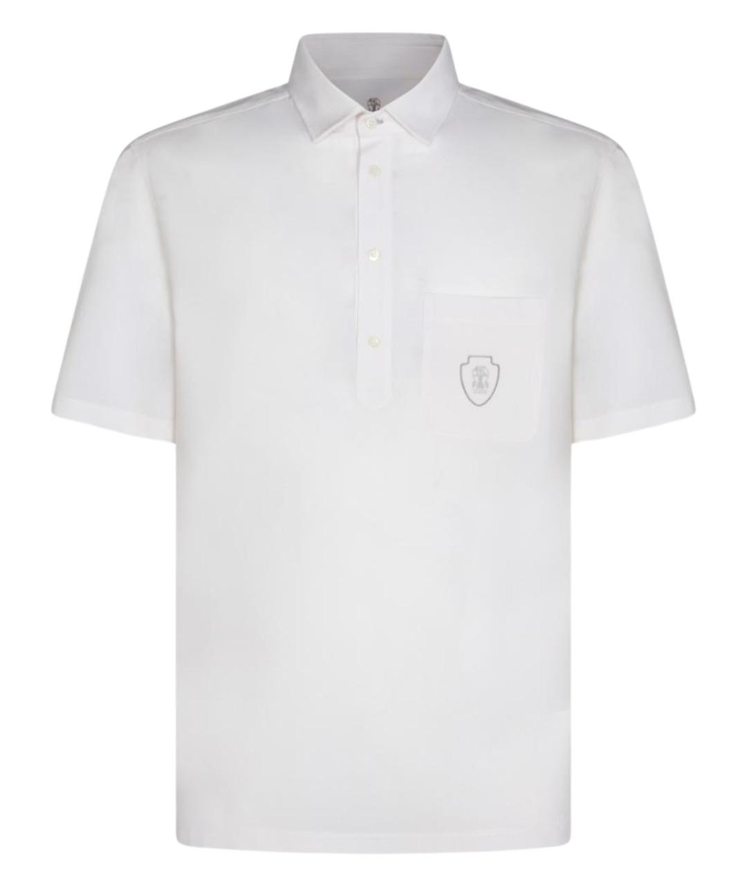 BRUNELLO CUCINELLI Белая хлопковая кэжуал рубашка, фото 1