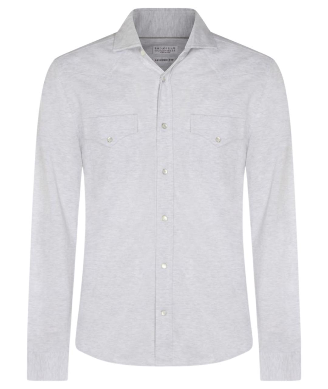 BRUNELLO CUCINELLI Хлопковая кэжуал рубашка, фото 1