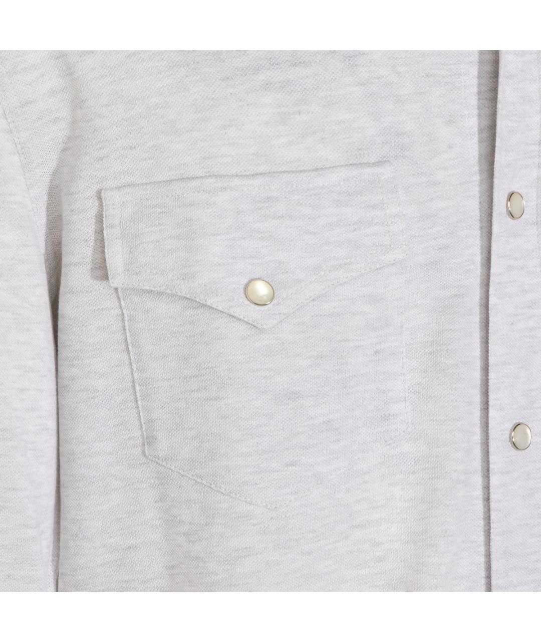 BRUNELLO CUCINELLI Хлопковая кэжуал рубашка, фото 3