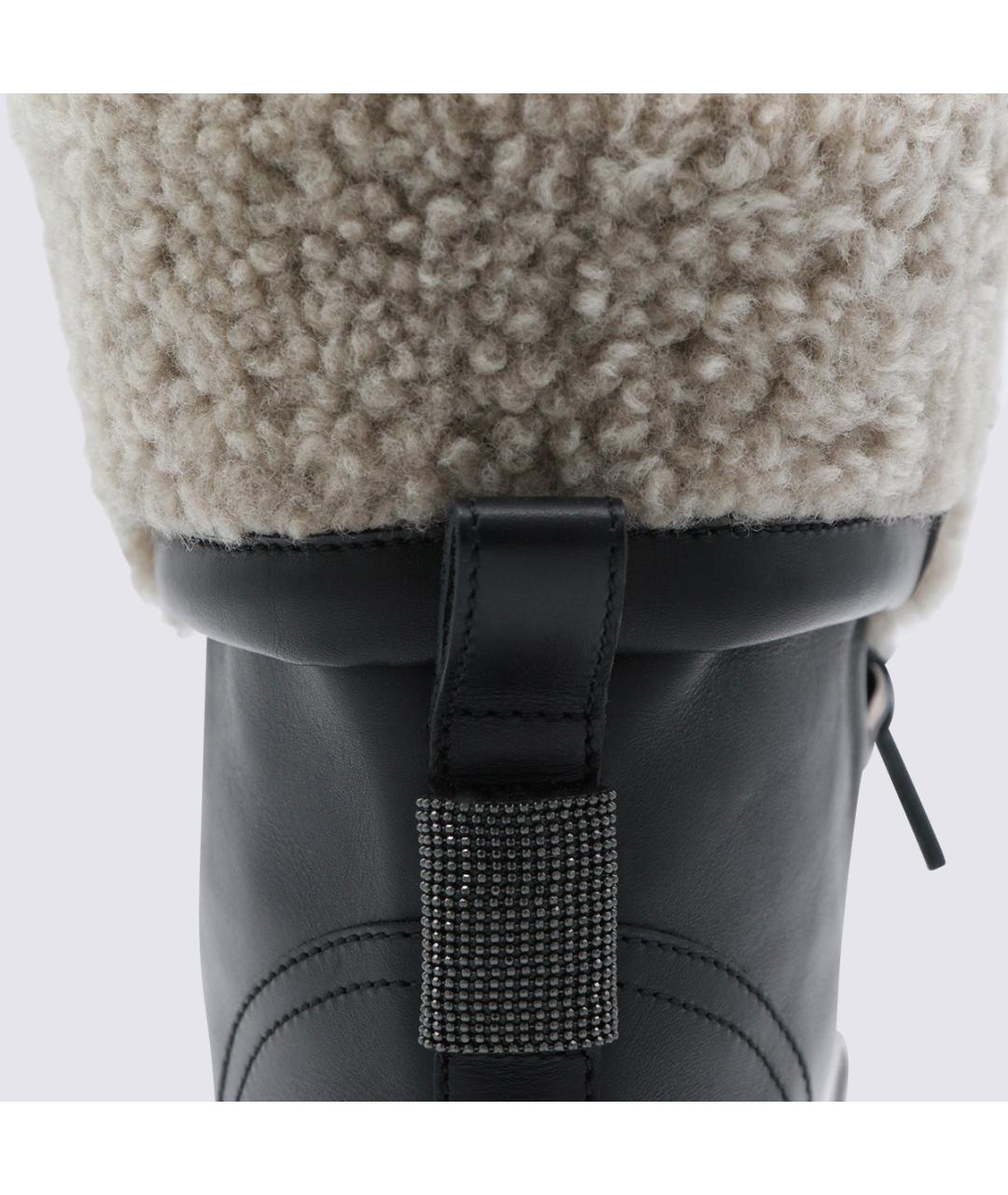 BRUNELLO CUCINELLI Мульти кожаные ботинки, фото 4