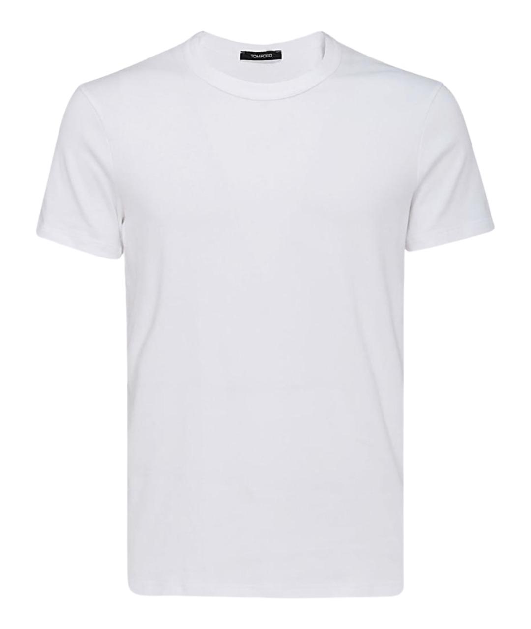 TOM FORD Белая хлопковая футболка, фото 1