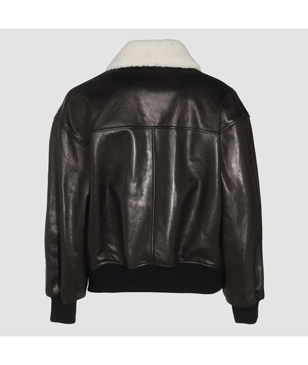 KHAITE Черная кожаная куртка, фото 2