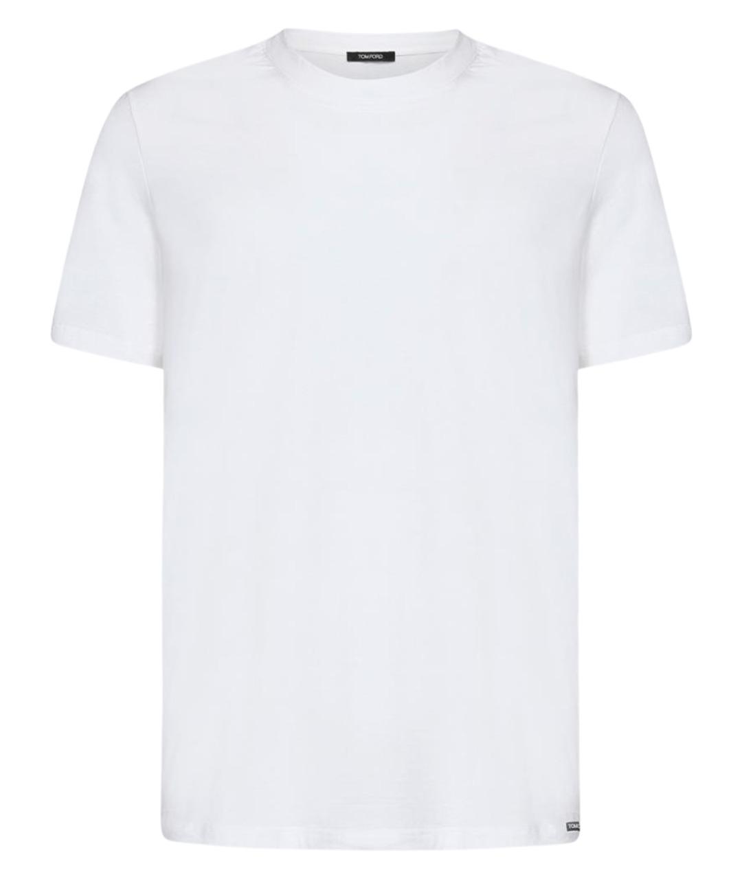 TOM FORD Белая хлопковая футболка, фото 1