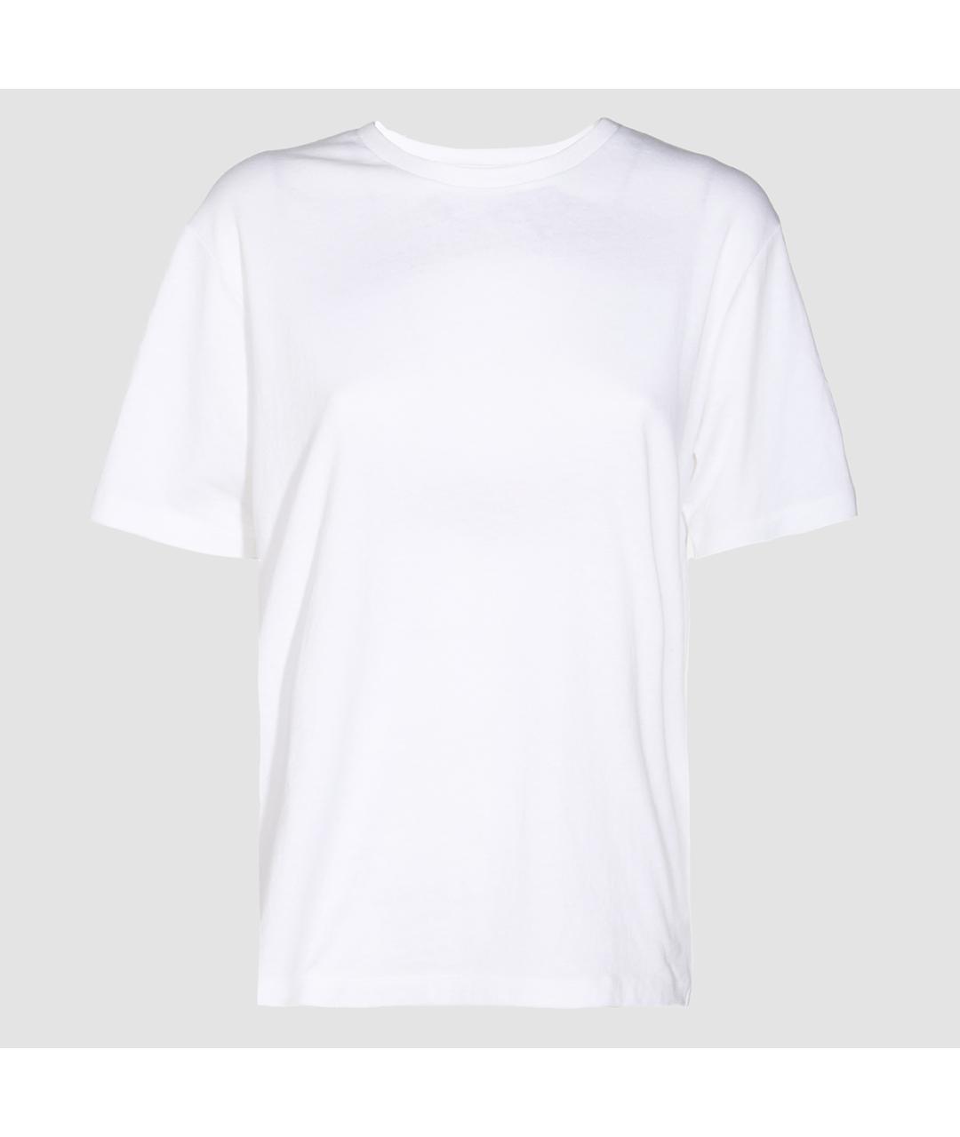 KHAITE Белая хлопковая футболка, фото 3