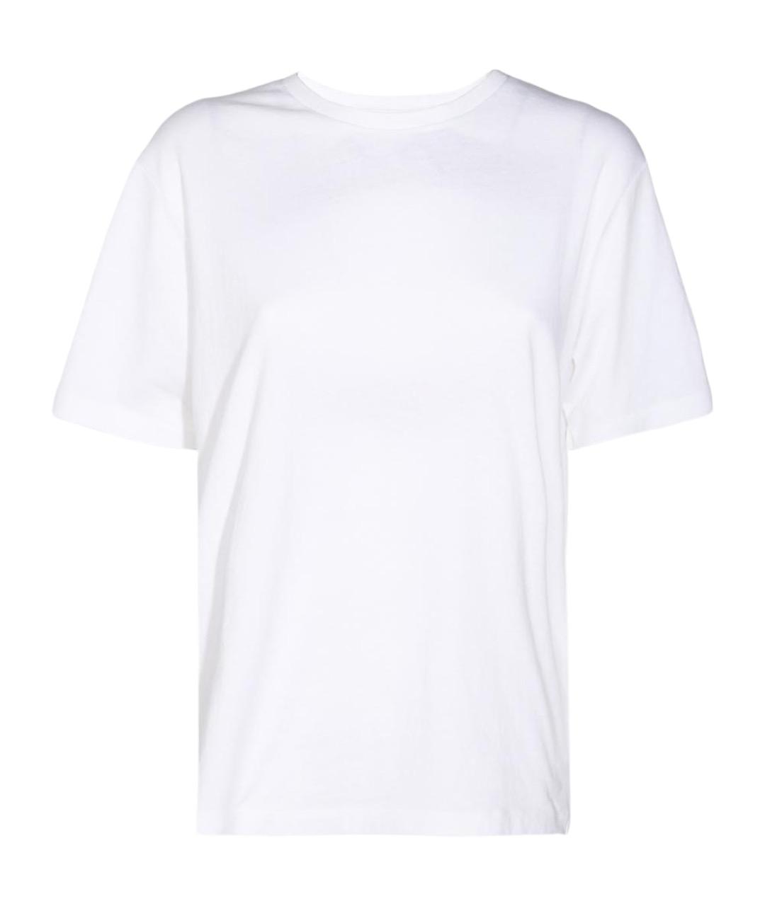 KHAITE Белая хлопковая футболка, фото 1