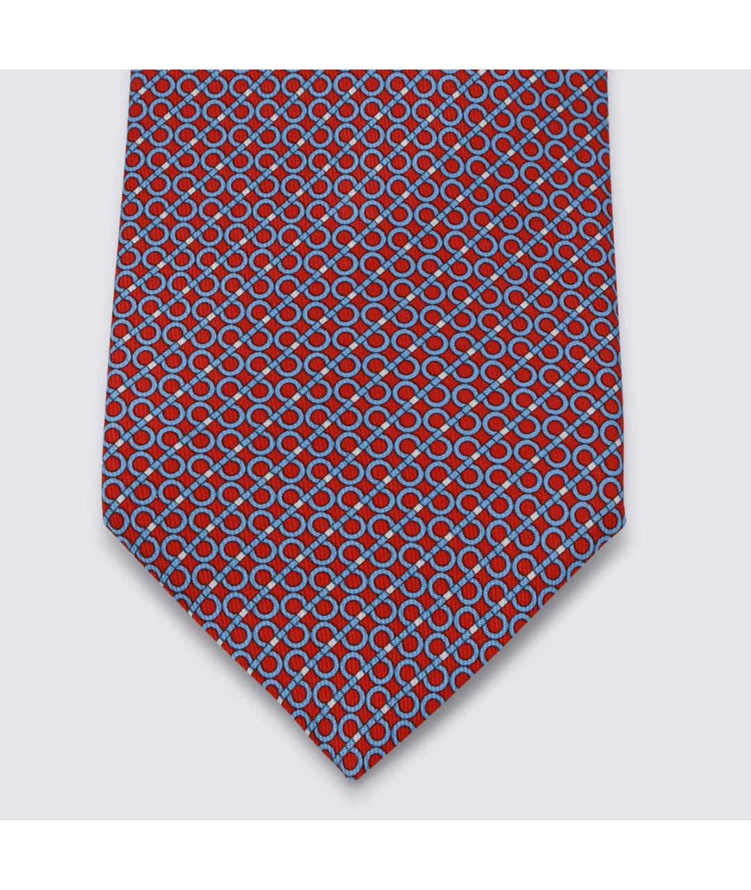 FERRAGAMO Красный шелковый галстук, фото 2