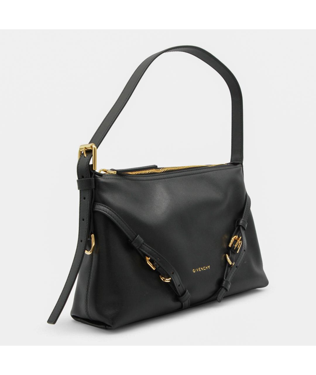 GIVENCHY Черная кожаная сумка через плечо, фото 2