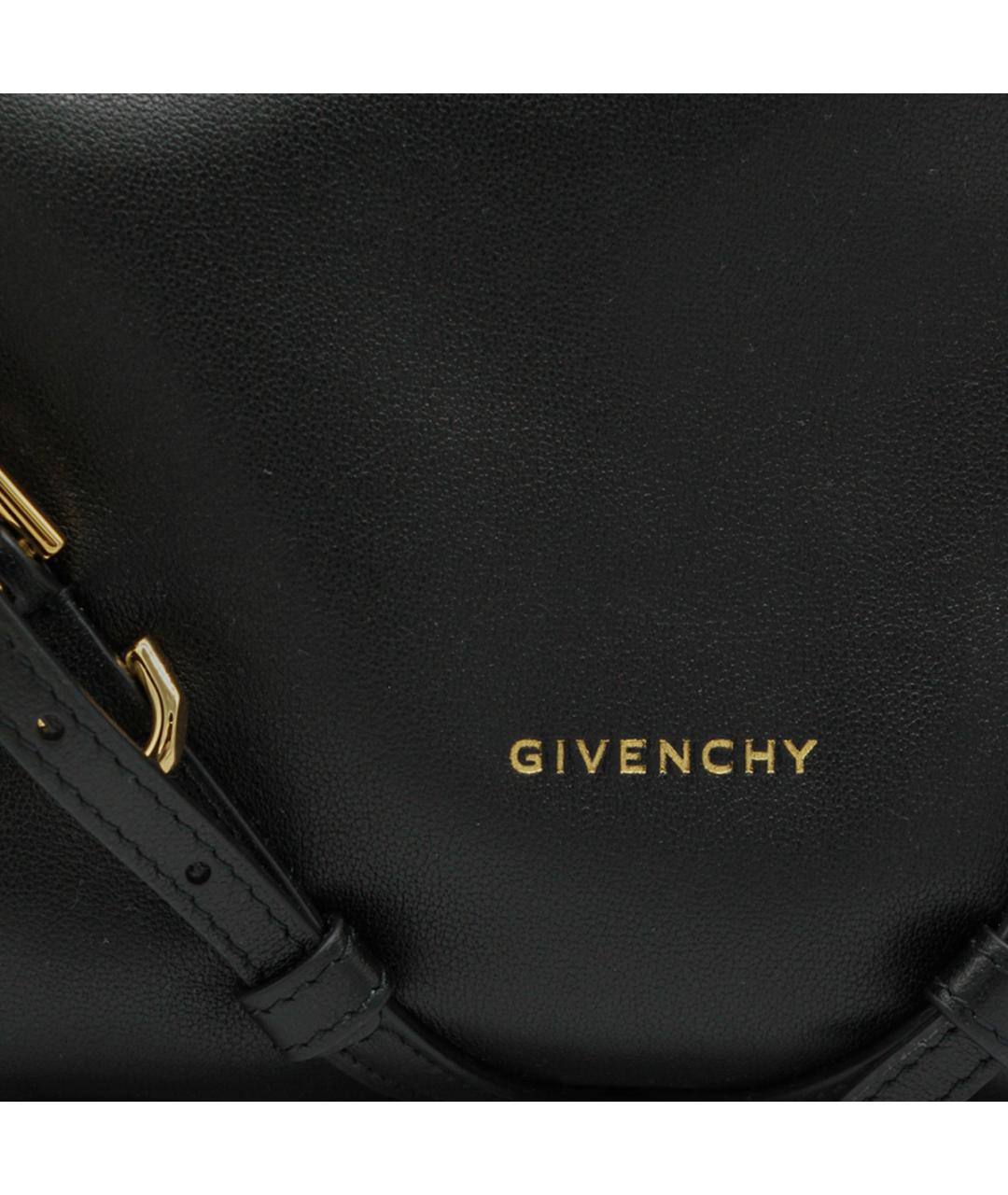 GIVENCHY Черная кожаная сумка через плечо, фото 4