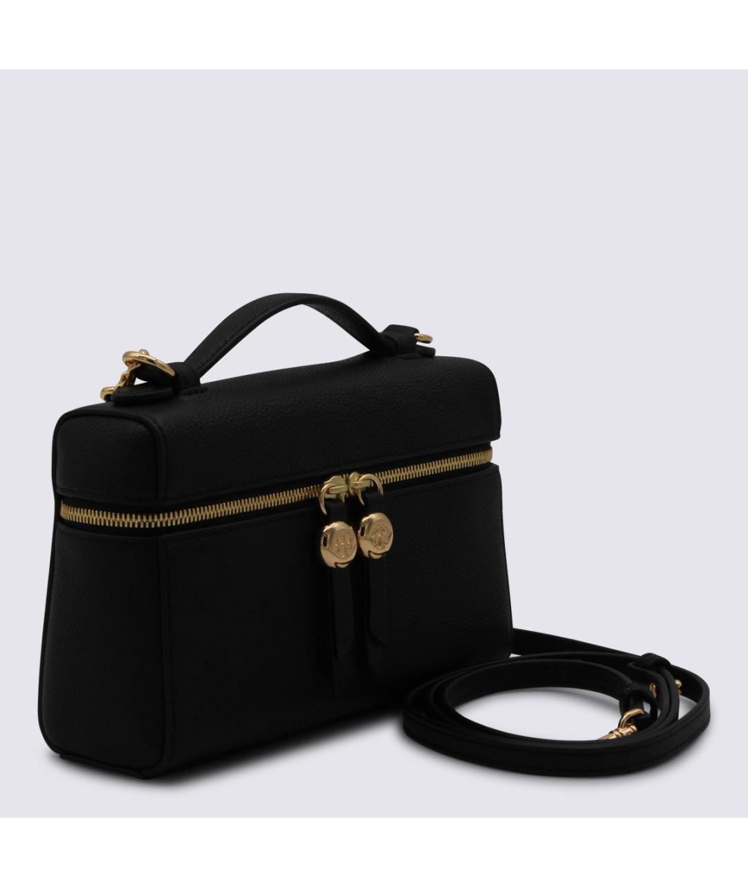 TORY BURCH Черная кожаная сумка с короткими ручками, фото 2