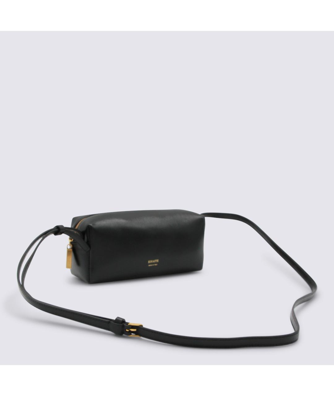 KHAITE Черная кожаная сумка через плечо, фото 2