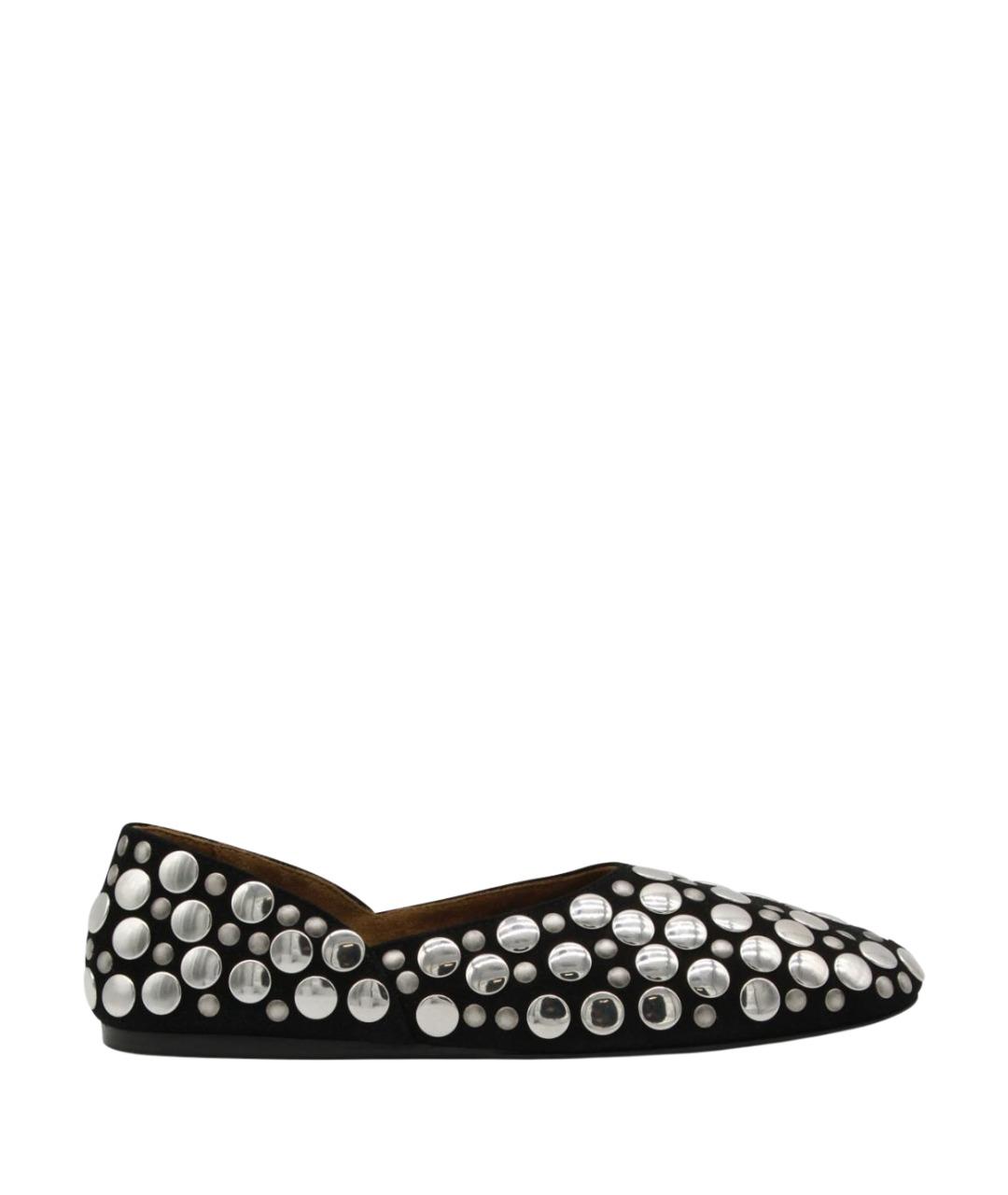 KHAITE Черные кожаные балетки, фото 1