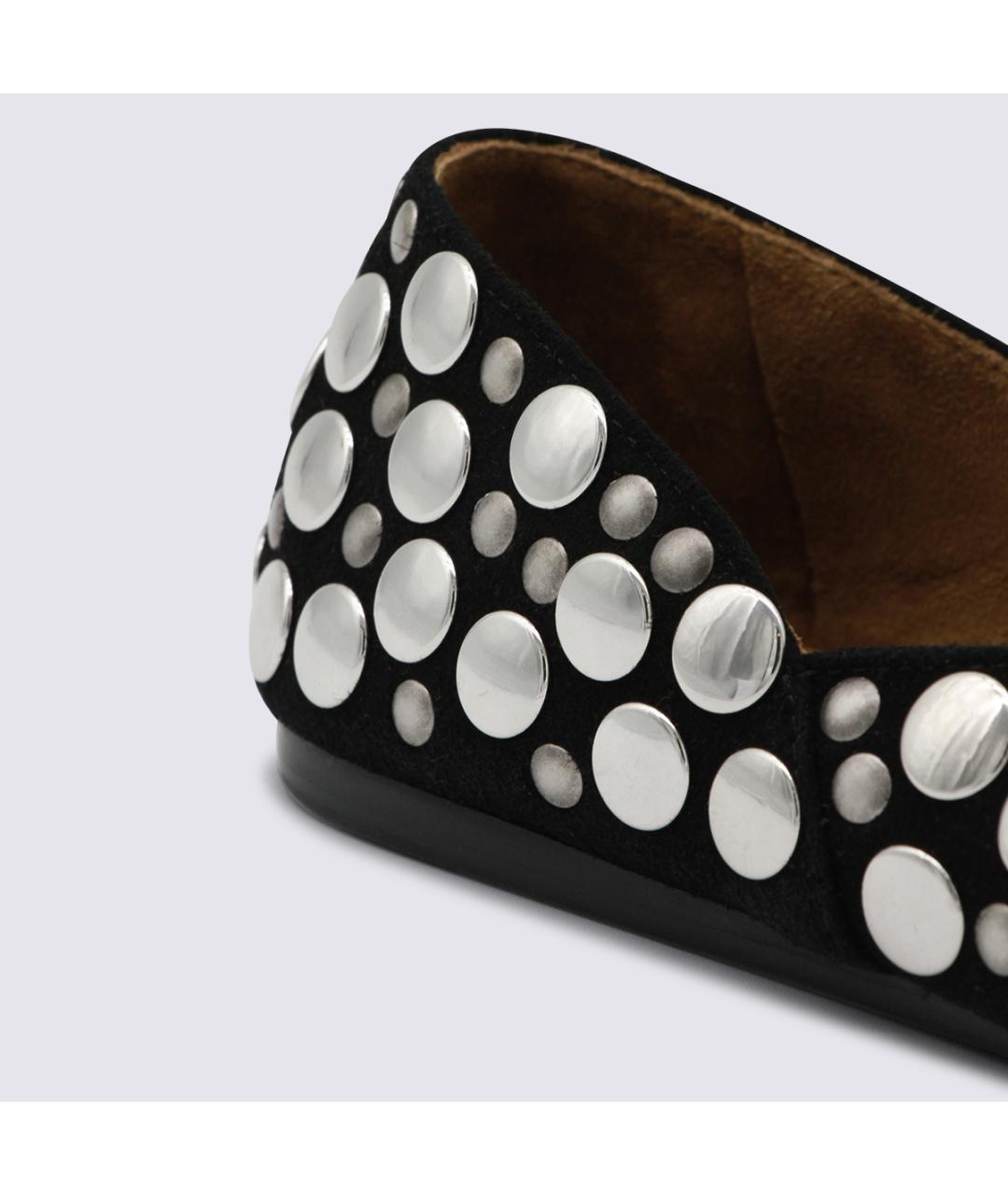 KHAITE Черные кожаные балетки, фото 4