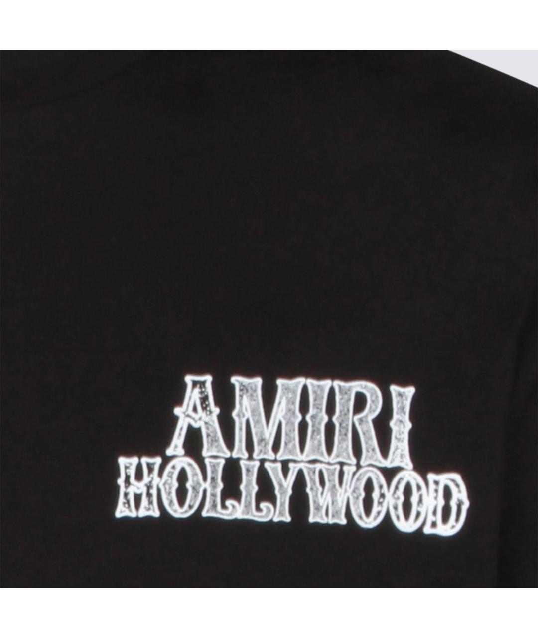 AMIRI Черная хлопковая футболка, фото 3