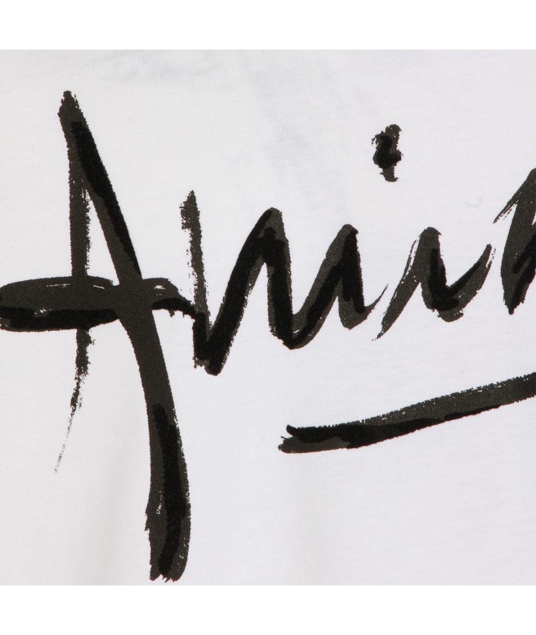 AMIRI Белая хлопковая футболка, фото 3