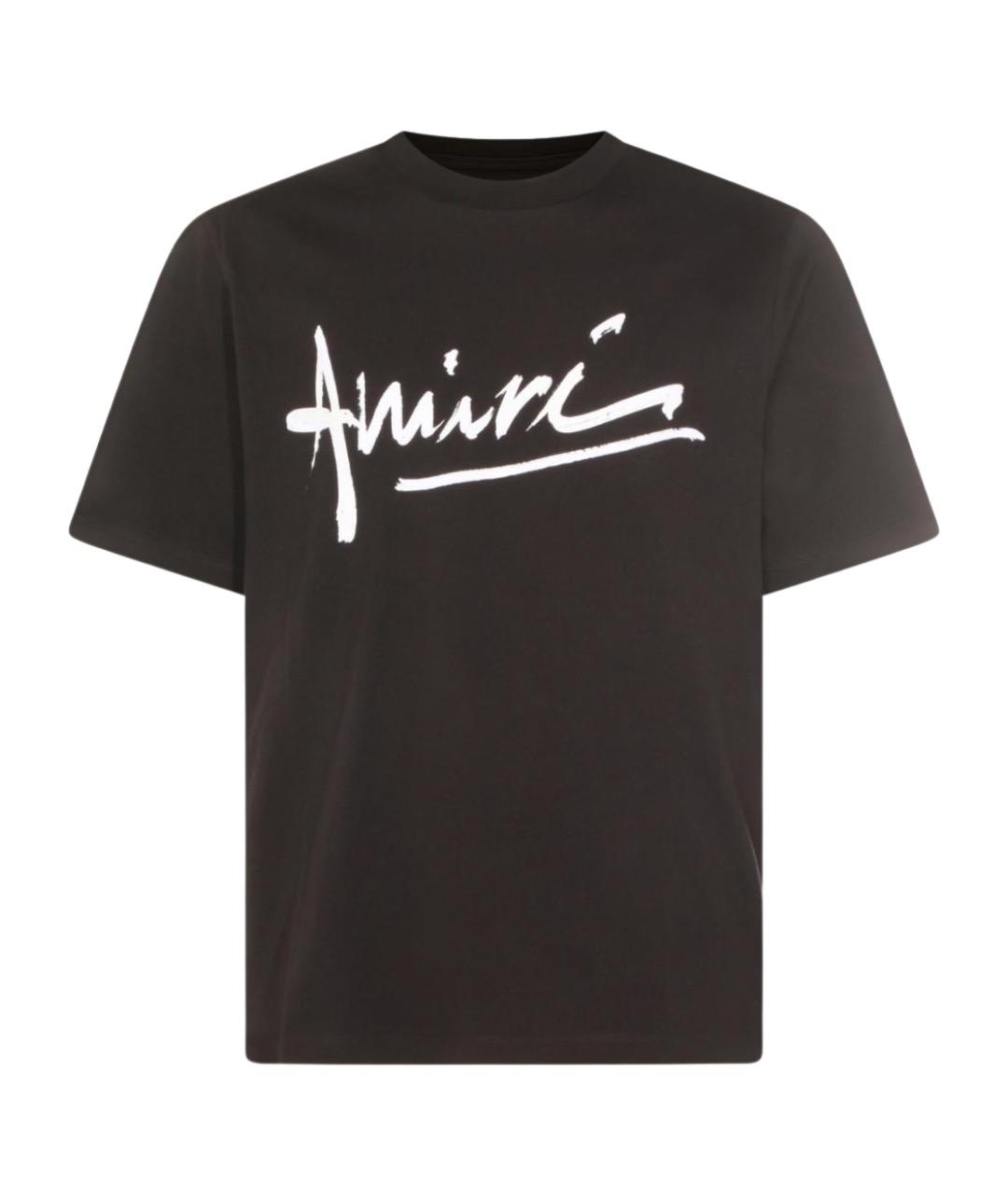 AMIRI Черная хлопковая футболка, фото 1