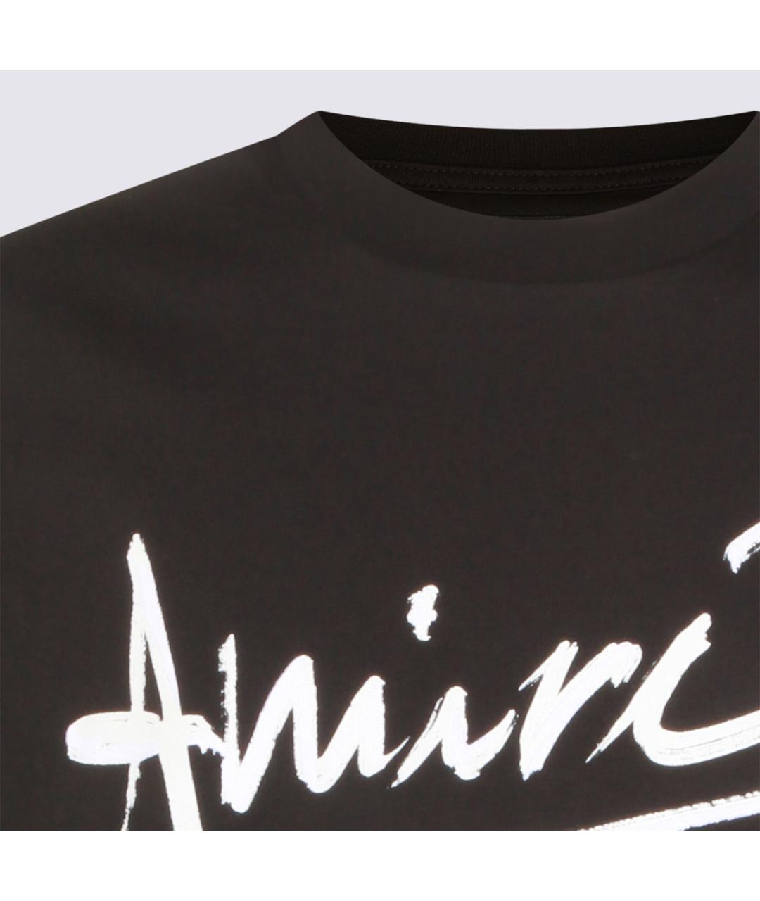 AMIRI Черная хлопковая футболка, фото 3