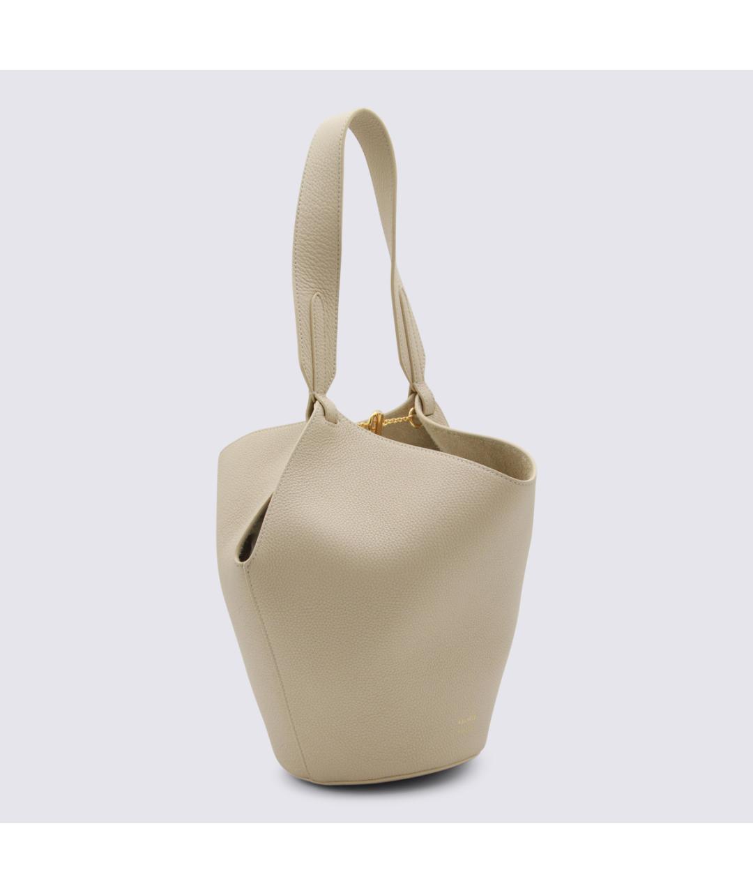 KHAITE Белая кожаная сумка тоут, фото 2