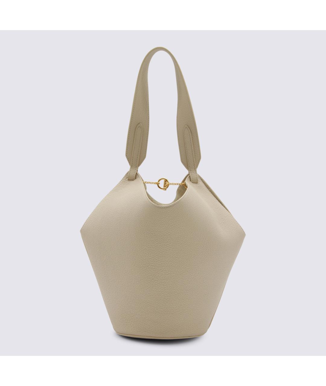 KHAITE Белая кожаная сумка тоут, фото 3