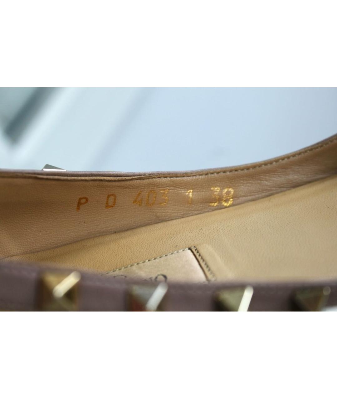 VALENTINO Желтые балетки из лакированной кожи, фото 7