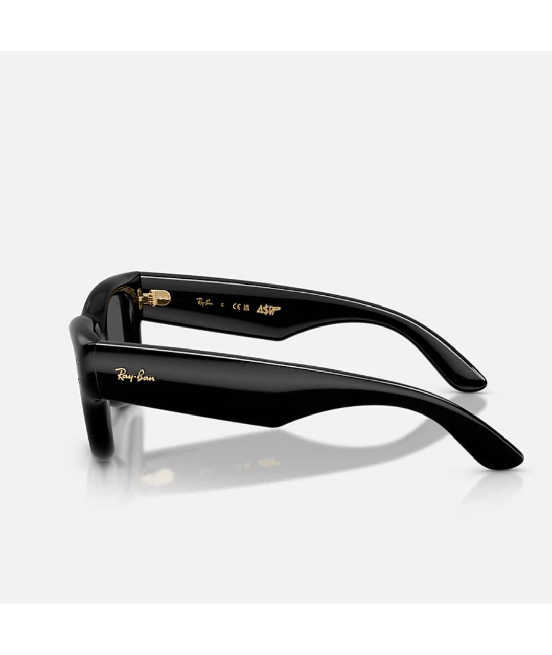 RAY BAN Черные пластиковые солнцезащитные очки, фото 2