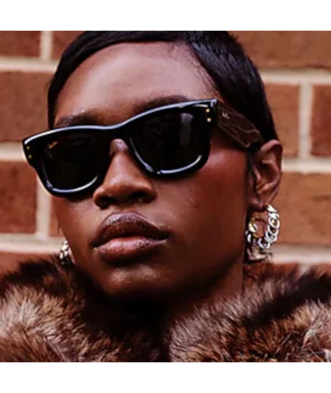 RAY BAN Черные пластиковые солнцезащитные очки, фото 3