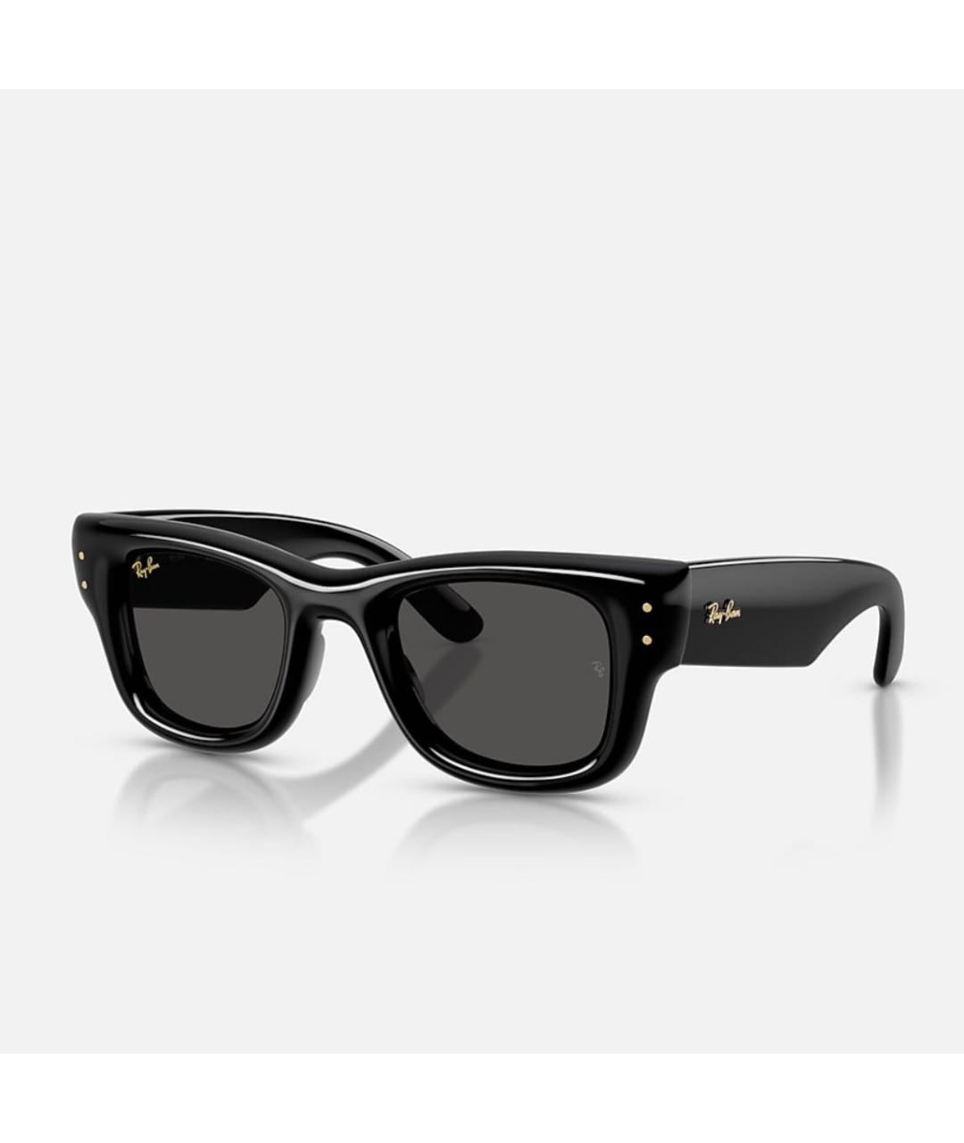 RAY BAN Черные пластиковые солнцезащитные очки, фото 6