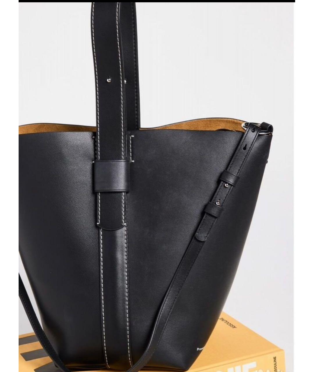 PROENZA SCHOULER Черная кожаная сумка через плечо, фото 4