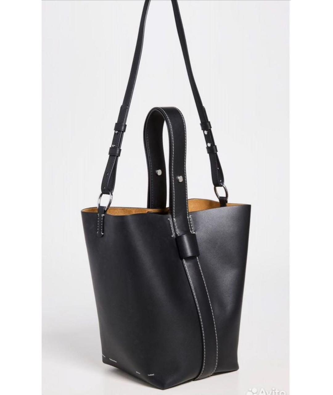 PROENZA SCHOULER Черная кожаная сумка через плечо, фото 2