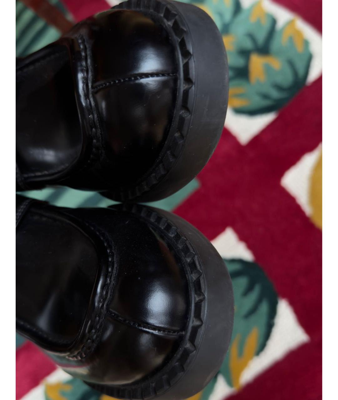PRADA Черные кожаные лоферы, фото 6