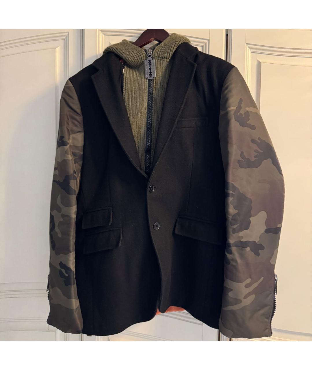 PHILIPP PLEIN Хаки шерстяная куртка, фото 9