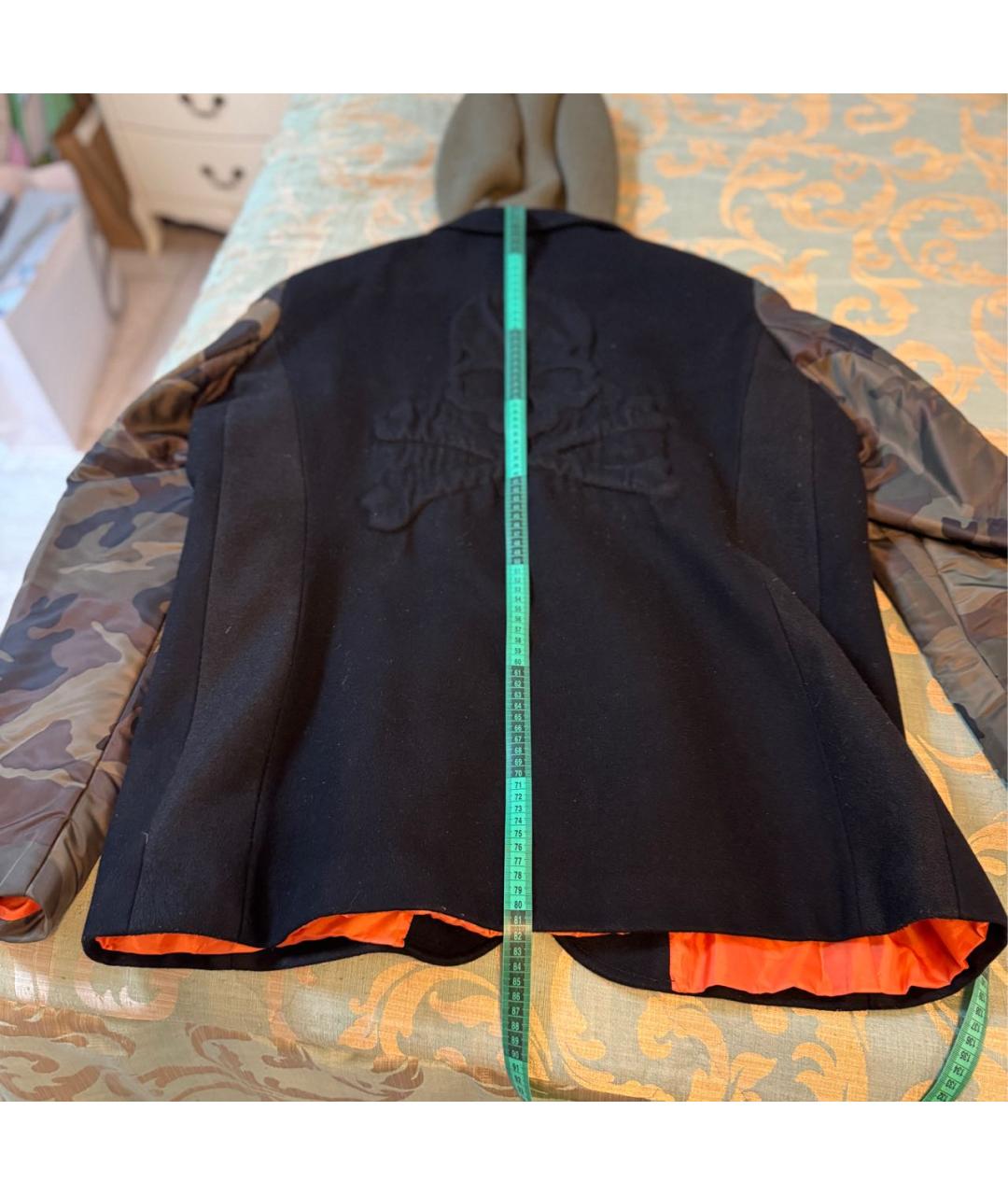 PHILIPP PLEIN Хаки шерстяная куртка, фото 7