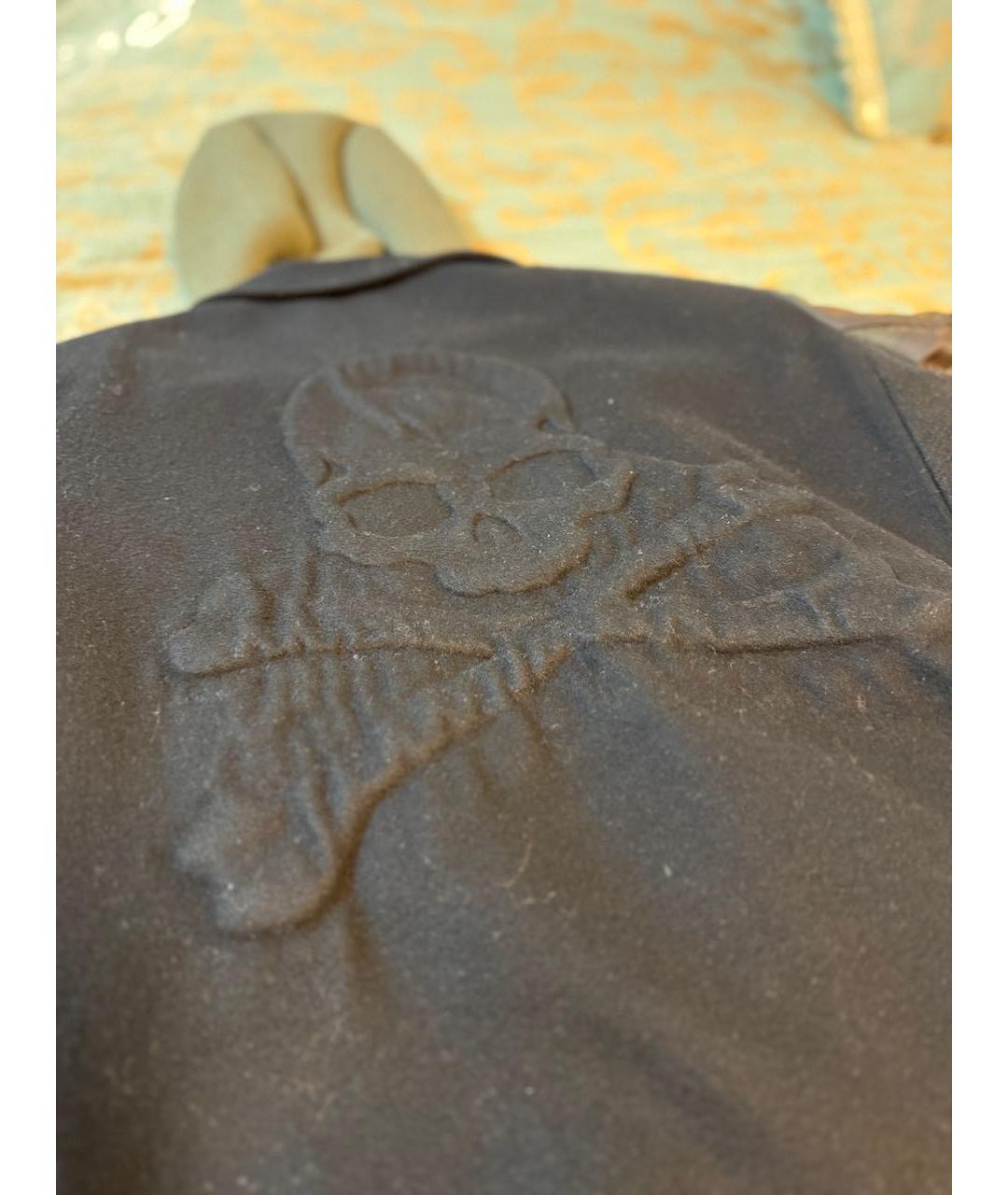 PHILIPP PLEIN Хаки шерстяная куртка, фото 5