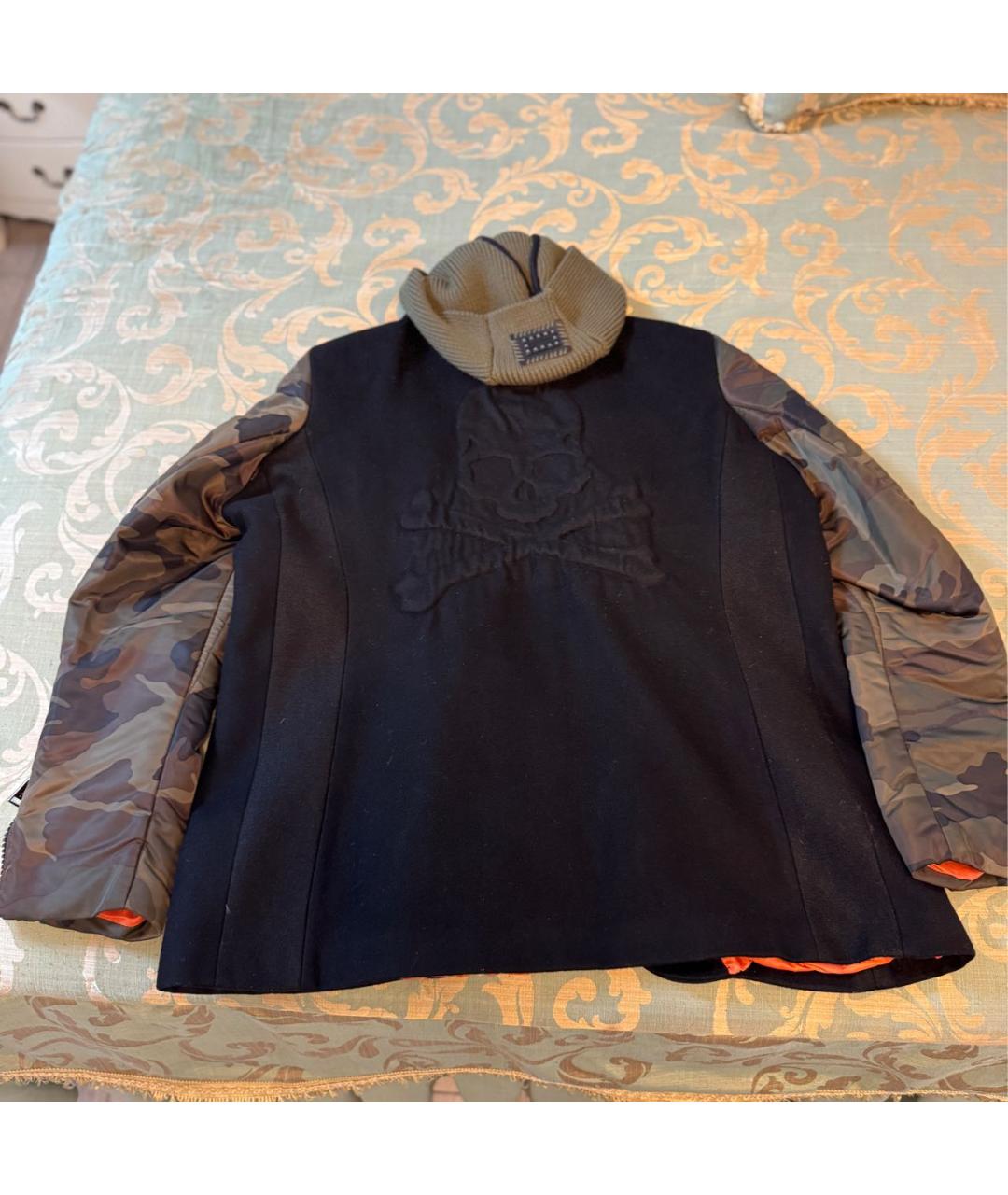 PHILIPP PLEIN Хаки шерстяная куртка, фото 2