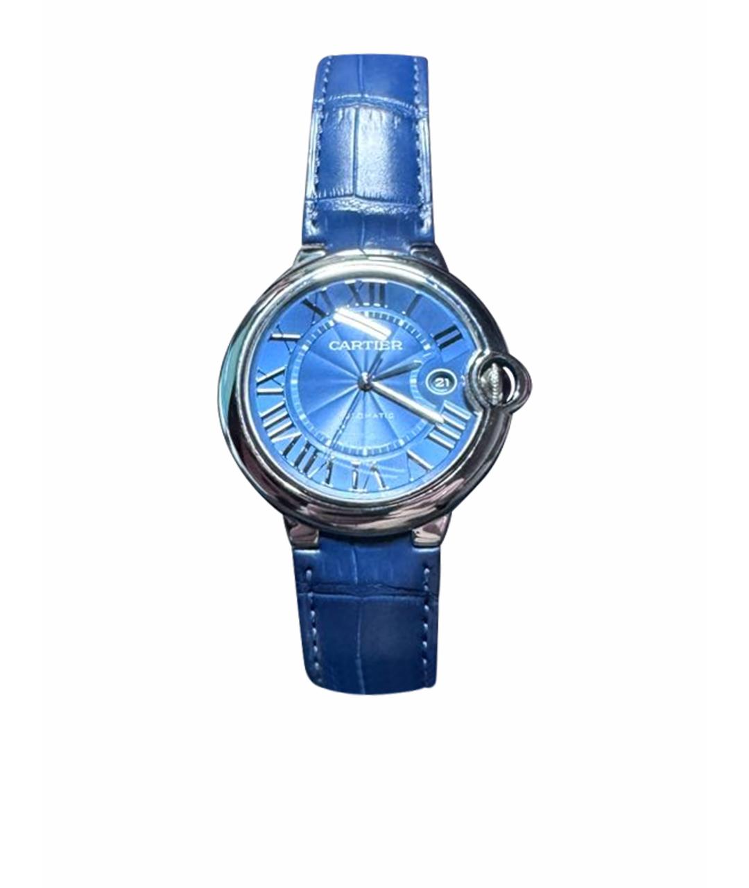 CARTIER Темно-синие металлические часы, фото 1