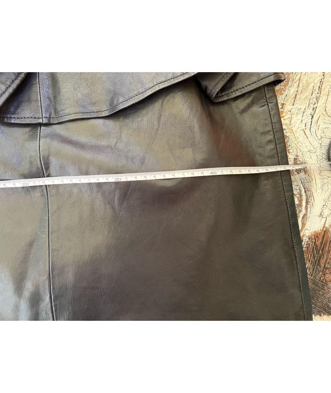 MCQ ALEXANDER MCQUEEN Черное кожаное повседневное платье, фото 7