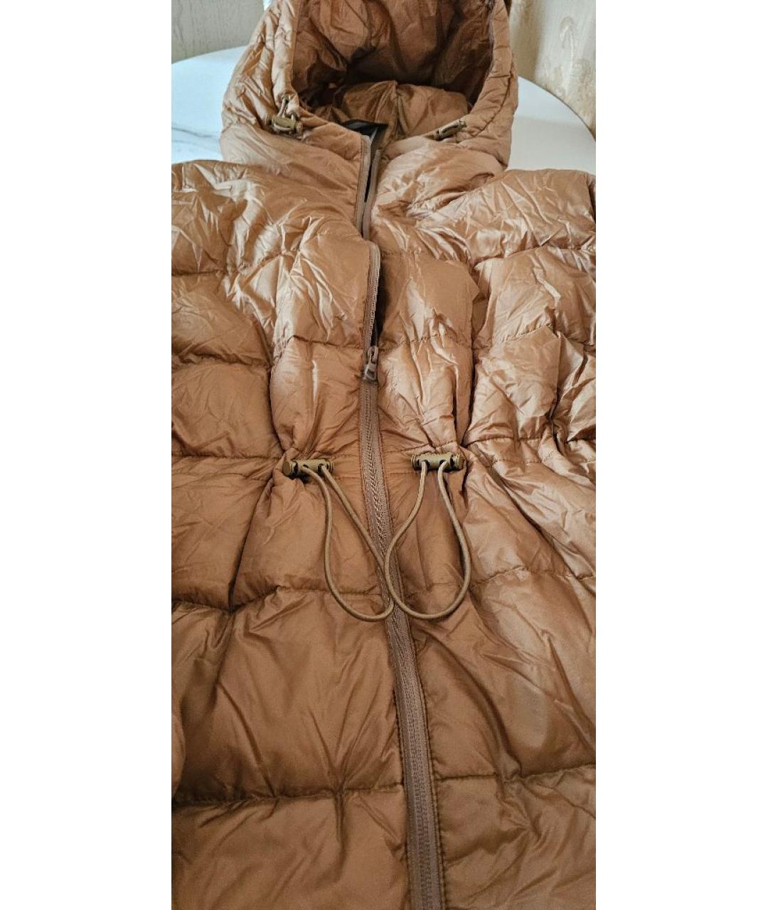 BURBERRY Коричневый полиэстеровый пуховик, фото 4