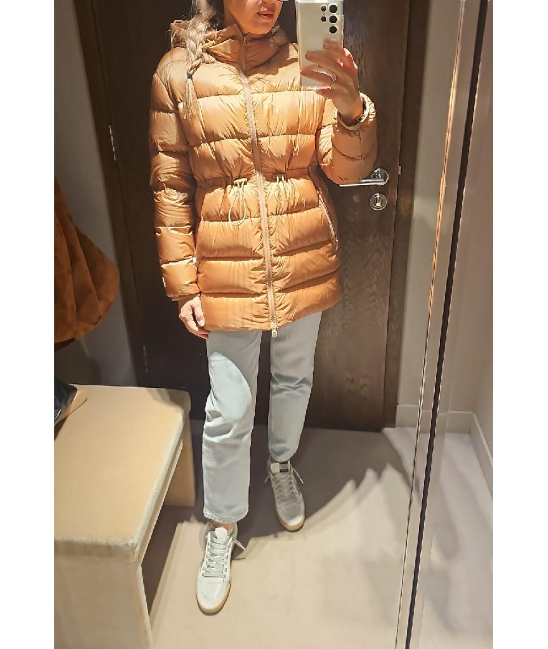 BURBERRY Коричневый полиэстеровый пуховик, фото 6