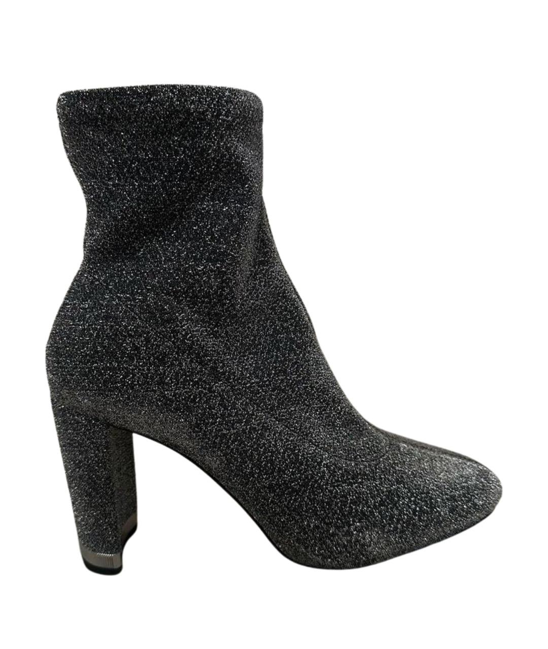 MICHAEL KORS Серебряные синтетические ботильоны, фото 1