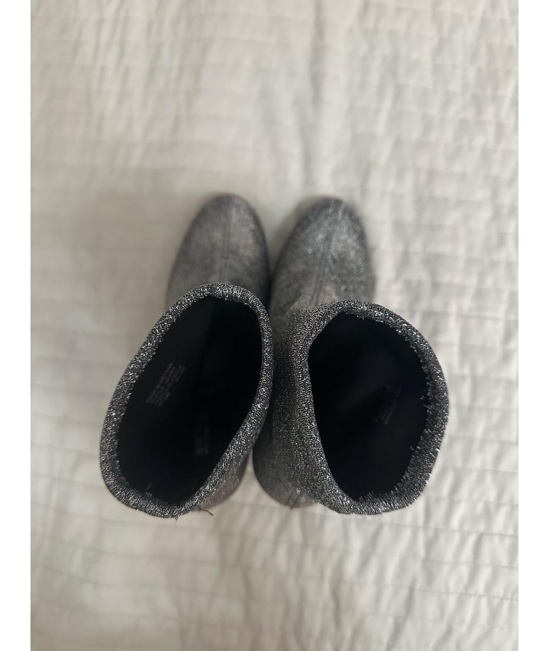 MICHAEL KORS Серебряные синтетические ботильоны, фото 3