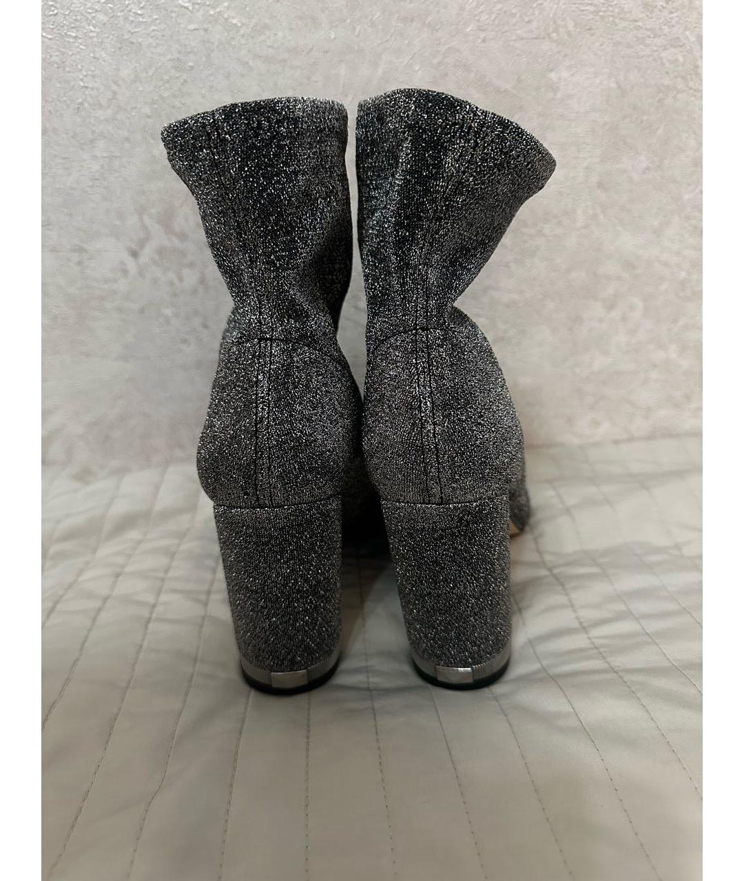 MICHAEL KORS Серебряные синтетические ботильоны, фото 4