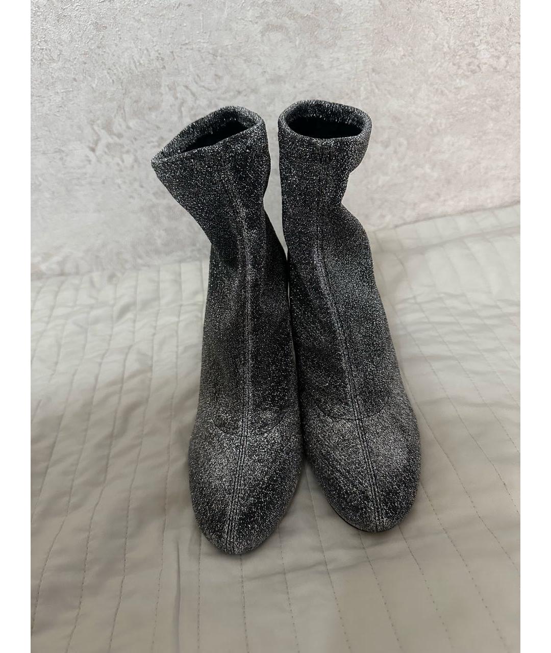 MICHAEL KORS Серебряные синтетические ботильоны, фото 2