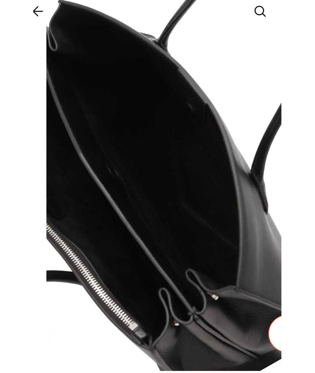 ALAIA Черная кожаная сумка тоут, фото 3