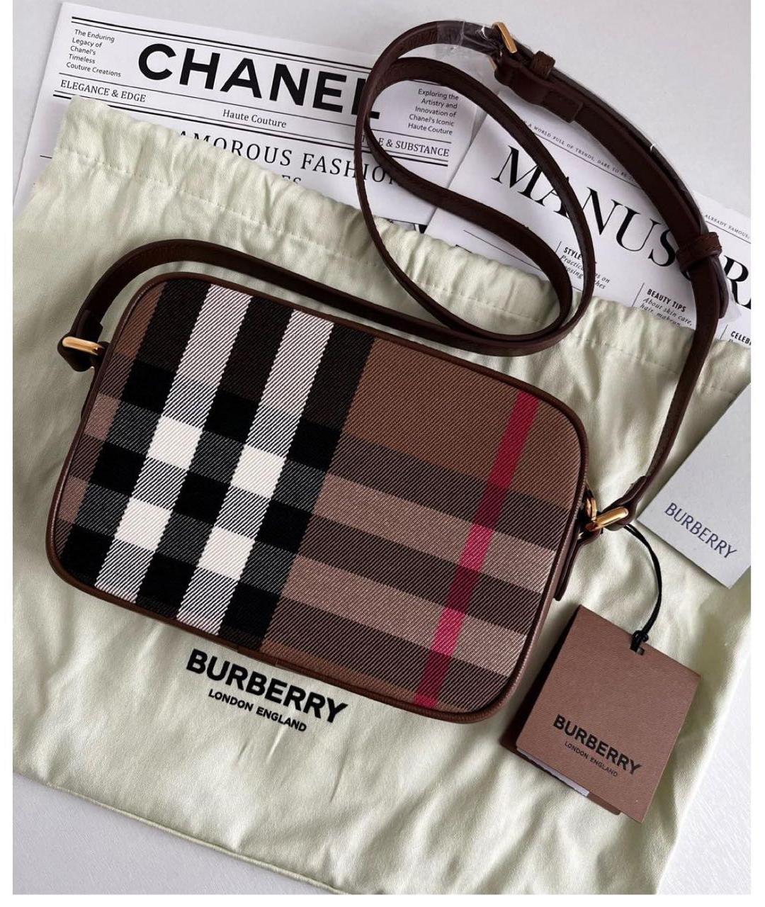 BURBERRY Коричневая сумка через плечо, фото 2