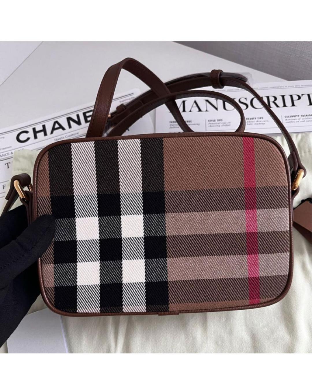BURBERRY Коричневая сумка через плечо, фото 3