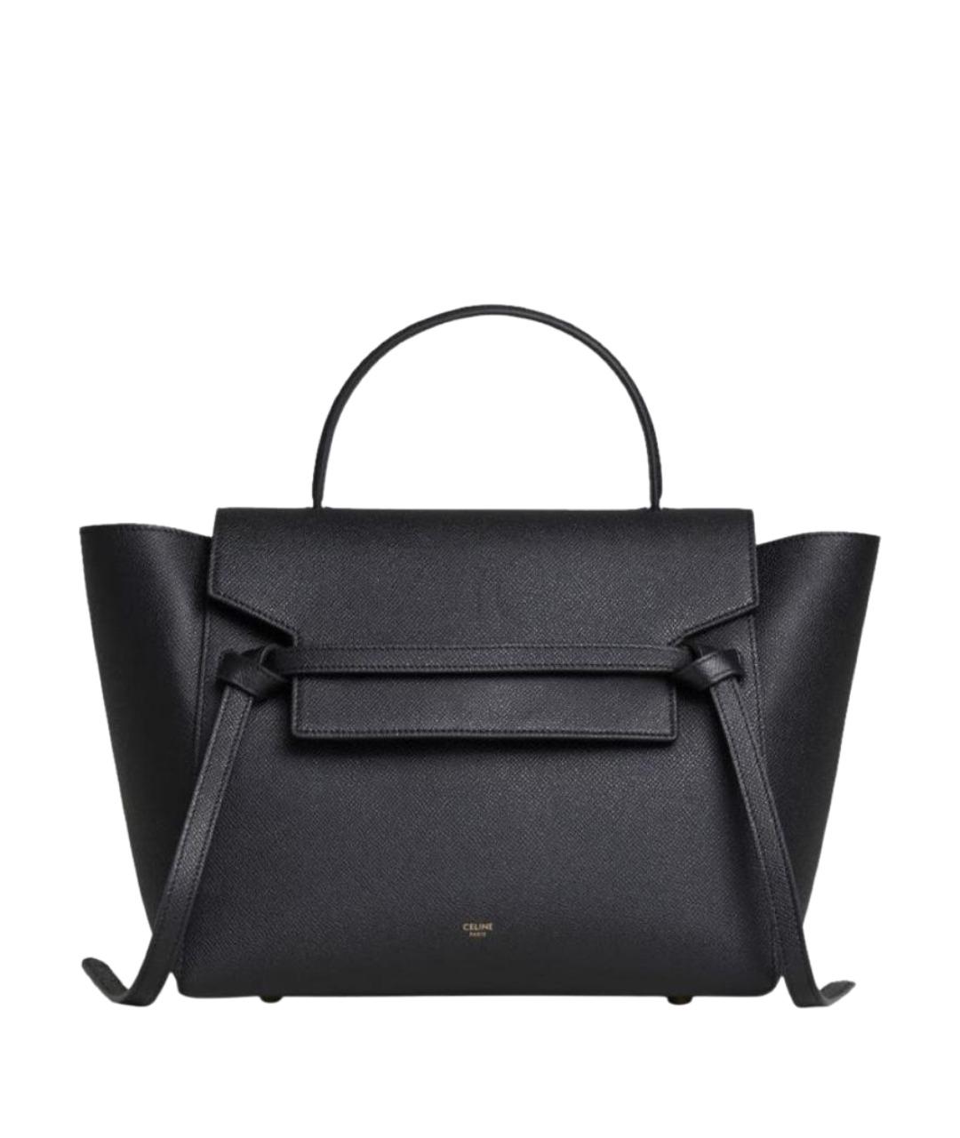 CELINE Черная кожаная сумка тоут, фото 1