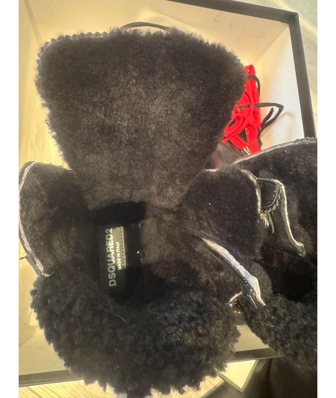 DSQUARED2 Черные кожаные ботинки, фото 3