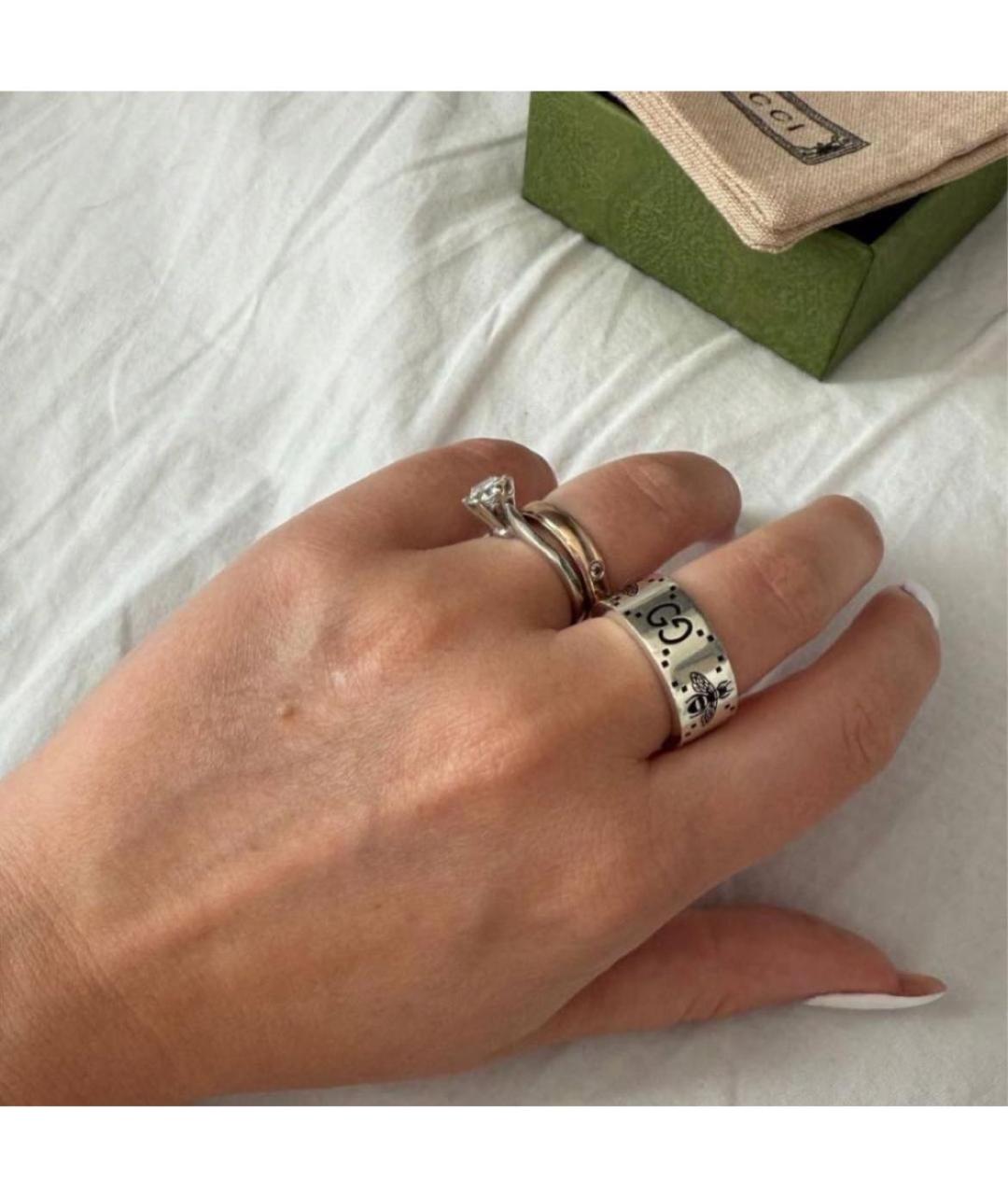 GUCCI Серебряное серебряное кольцо, фото 6