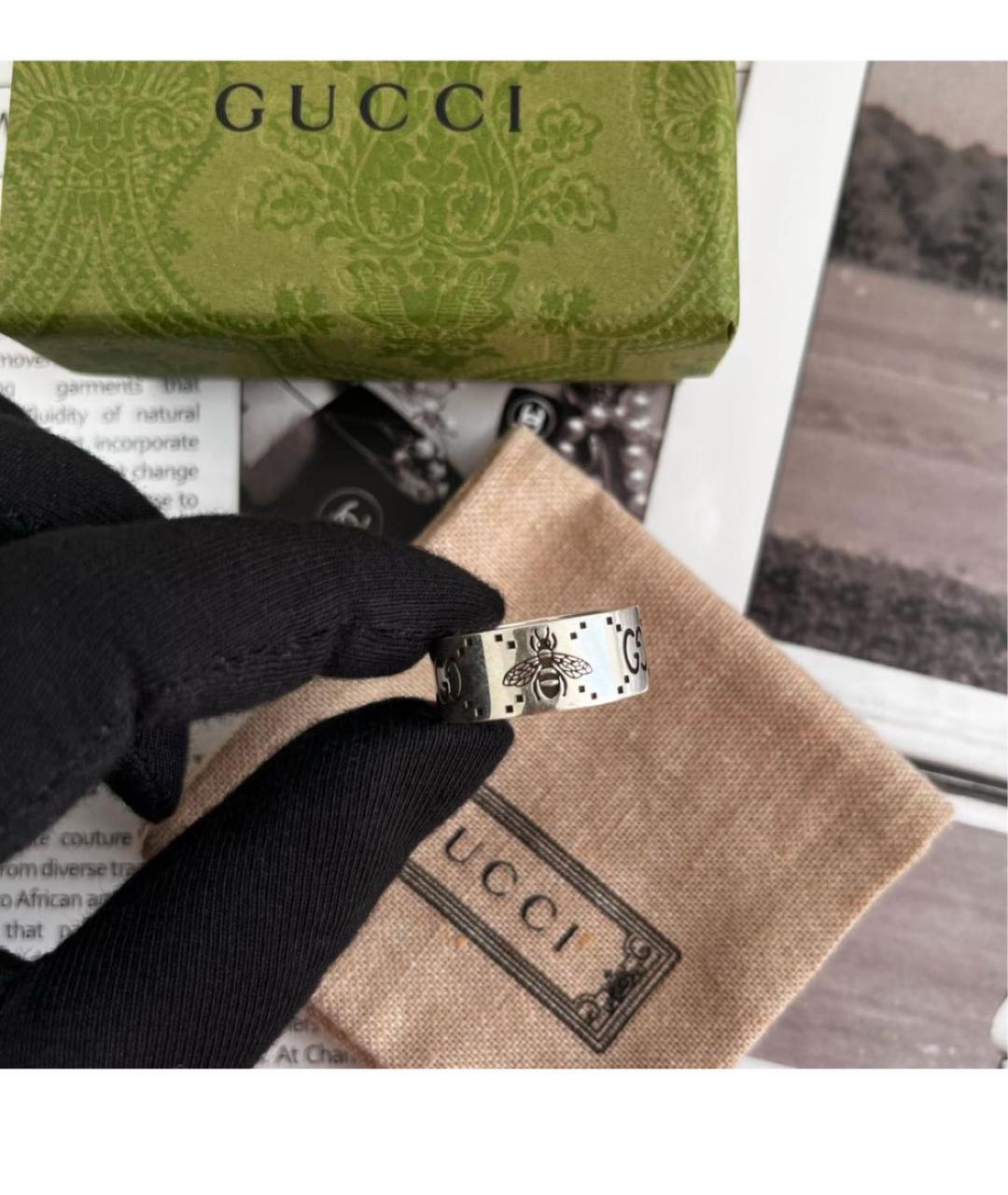 GUCCI Серебряное серебряное кольцо, фото 5