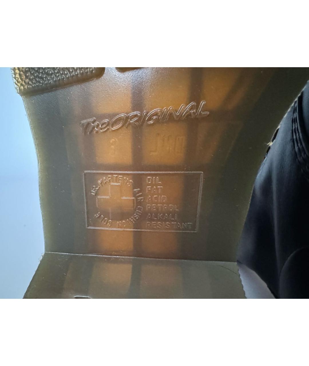 DR. MARTENS Черные кожаные ботинки, фото 6