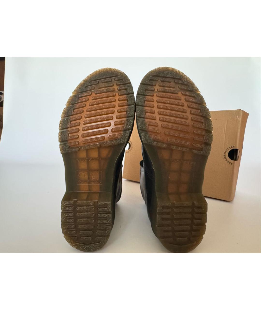 DR. MARTENS Черные кожаные ботинки, фото 5